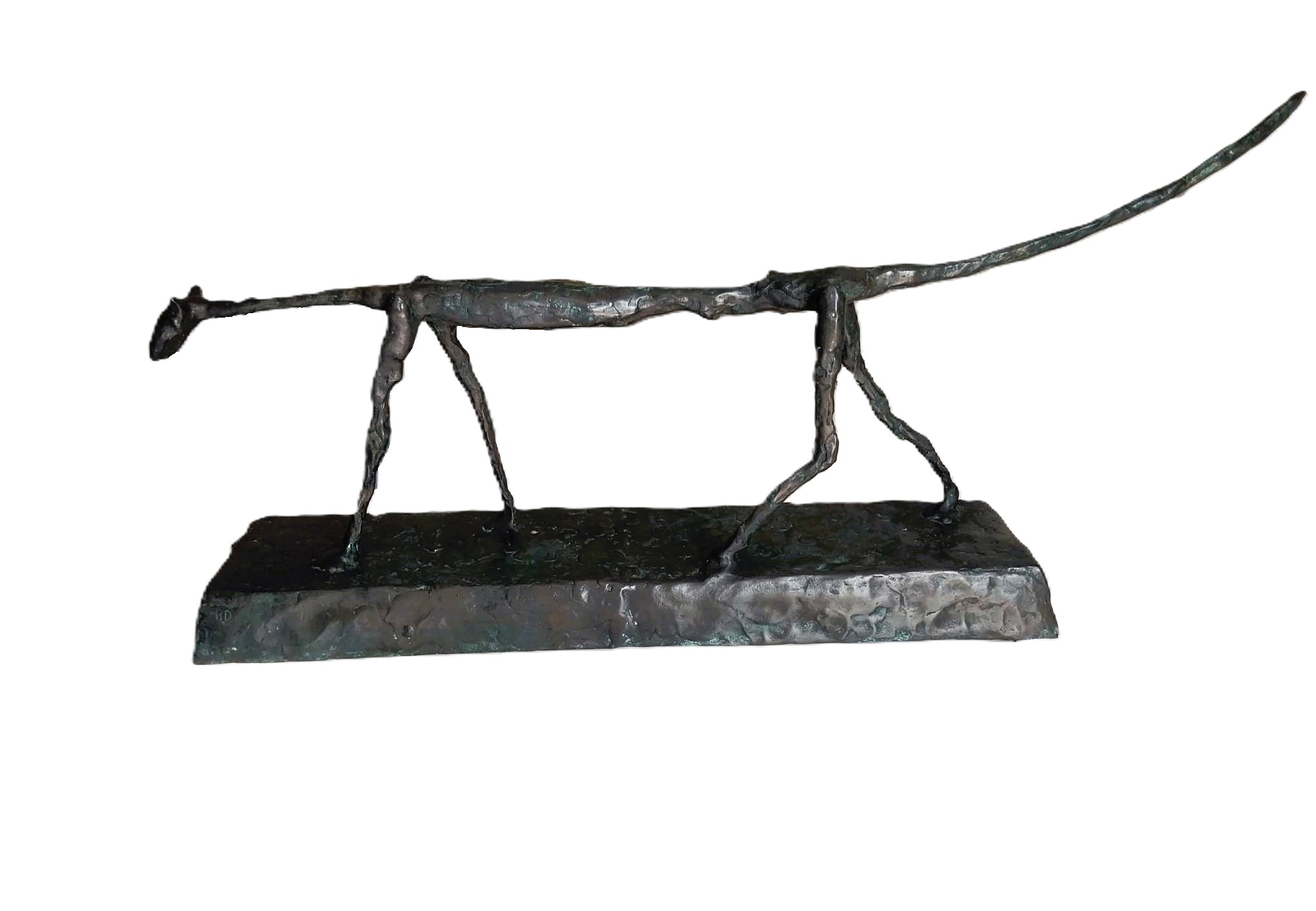 Kunstwerk im Stil von Alberto Giacometti – Le Chat aus dem Jahr 1951 – Von Meisterfälscher Robert Driessen