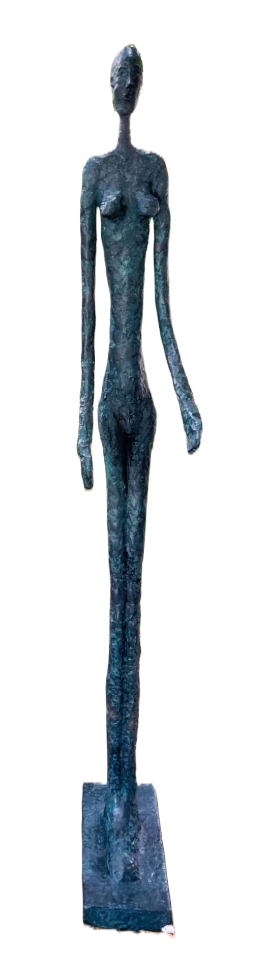 Femme Debout I - Standing Woman I 160cm – Kunstwerk in de stijl van Alberto Giacometti – door Meestervervalser Robert Driessen